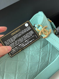 CHANEL Tiffany Blue Small Shoulder Bag – Quilted Leather