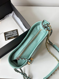 CHANEL Tiffany Blue Small Shoulder Bag – Quilted Leather