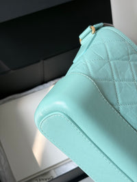 CHANEL Tiffany Blue Small Shoulder Bag – Quilted Leather