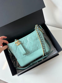 CHANEL Tiffany Blue Small Shoulder Bag – Quilted Leather