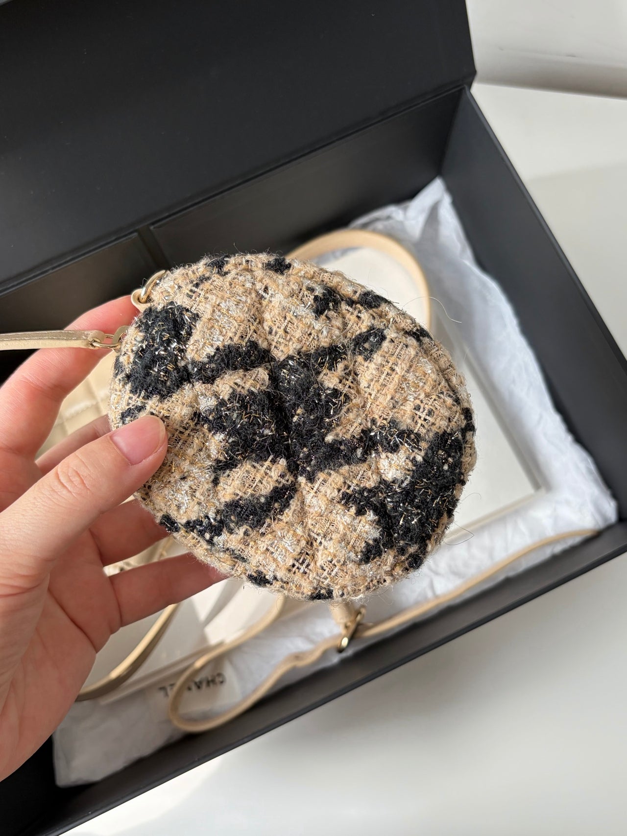 CHANEL Milk Tea Quilted Twin Star Mini Bag – Gold Hardware