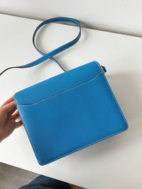 HERMÈS Roulis 23 – Blue Evercolor Calf Leather with Gold Hardware