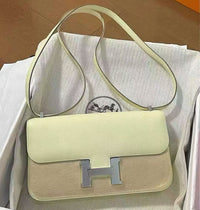 HERMÈS Constance 18 – Elan Yellow Epsom Leather with Silver Hardware