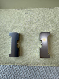 HERMÈS Constance 18 – Elan Yellow Epsom Leather with Silver Hardware