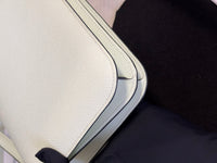 HERMÈS Constance 19 – Boucle Green Epsom Leather with Silver Hardware