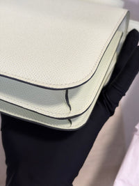 HERMÈS Constance 19 – Boucle Green Epsom Leather with Silver Hardware
