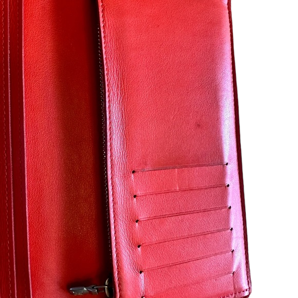 Louis Vuitton Red Long Wallet